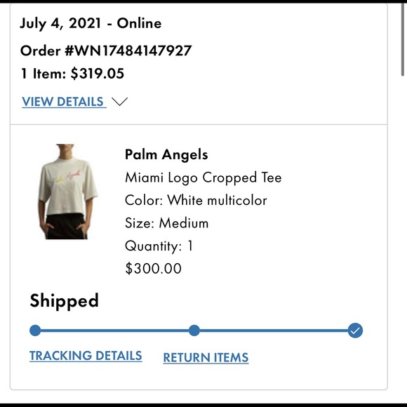 Palm Angels "Miami" logo tee. - Picture 9 of 9